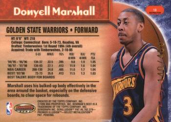 1998-99 Bowman's Best - Refractors #18 Donyell Marshall Back