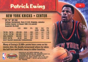1998-99 Bowman's Best - Refractors #54 Patrick Ewing Back