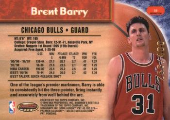 1998-99 Bowman's Best - Refractors #59 Brent Barry Back