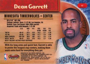 1998-99 Bowman's Best - Refractors #67 Dean Garrett Back