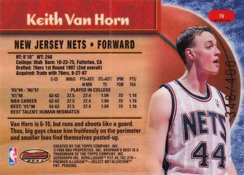 1998-99 Bowman's Best - Refractors #70 Keith Van Horn Back