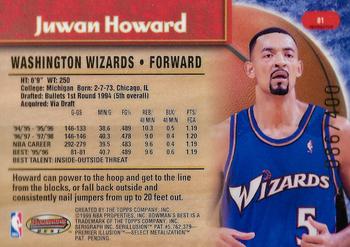 1998-99 Bowman's Best - Refractors #81 Juwan Howard Back