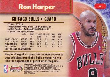 1998-99 Bowman's Best - Refractors #96 Ron Harper Back