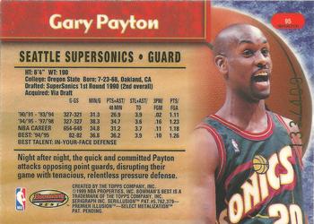 1998-99 Bowman's Best - Refractors #95 Gary Payton Back