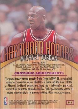 1998-99 Finest - Hardwood Honors #H1 Michael Jordan Back