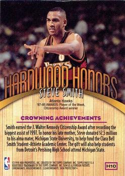 1998-99 Finest - Hardwood Honors #H10 Steve Smith Back