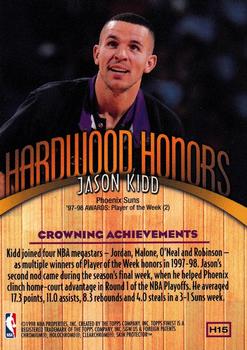 1998-99 Finest - Hardwood Honors #H15 Jason Kidd Back