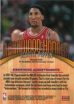 1998-99 Finest - Hardwood Honors #H20 Scottie Pippen Back