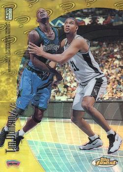 1998-99 Finest - Mystery Finest Refractors #M38 Kobe Bryant / Tim Duncan Back