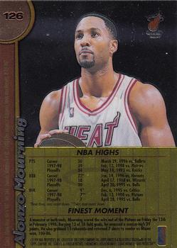 1998-99 Finest - No Protector #126 Alonzo Mourning Back