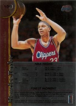 1998-99 Finest - No Protector #158 Maurice Taylor Back