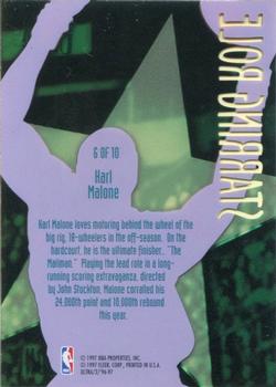 1996-97 Ultra - Starring Role #6 Karl Malone Back