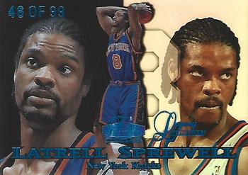 1998-99 Flair Showcase - Legacy Collection Row 1 #15L Latrell Sprewell Front