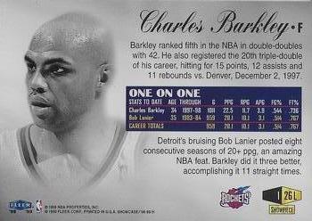 1998-99 Flair Showcase - Legacy Collection Row 1 #26L Charles Barkley Back