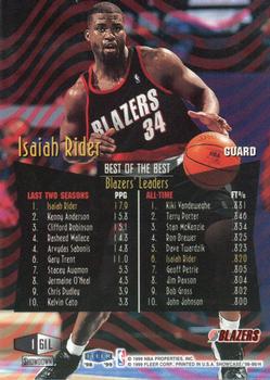 1998-99 Flair Showcase - Legacy Collection Row 1 #61L Isaiah Rider Back
