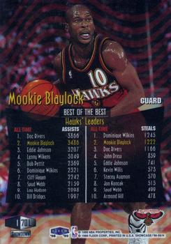 1998-99 Flair Showcase - Legacy Collection Row 1 #70L Mookie Blaylock Back