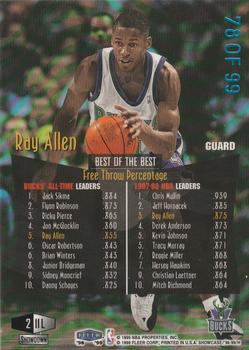 1998-99 Flair Showcase - Legacy Collection Row 2 #11L Ray Allen Back