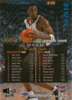 1998-99 Flair Showcase - Legacy Collection Row 2 #14L Scottie Pippen Back