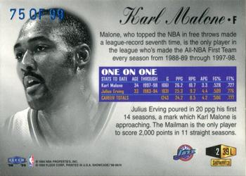 1998-99 Flair Showcase - Legacy Collection Row 2 #39L Karl Malone Back