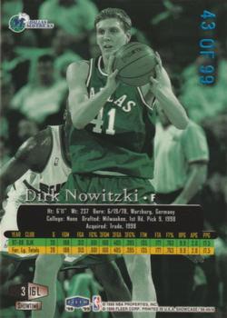 1998-99 Flair Showcase - Legacy Collection Row 3 #16L Dirk Nowitzki Back