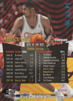 1998-99 Flair Showcase - Legacy Collection Row 3 #48L Maurice Taylor Back