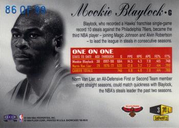 1998-99 Flair Showcase - Legacy Collection Row 3 #70L Mookie Blaylock Back