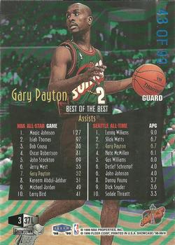 1998-99 Flair Showcase - Legacy Collection Row 3 #37L Gary Payton Back