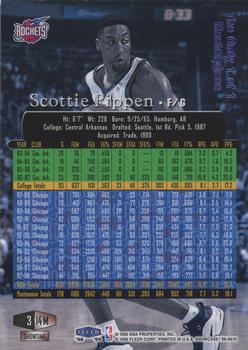 1998-99 Flair Showcase - Masterpiece Legacy Collection Row 3 #14 Scottie Pippen Back