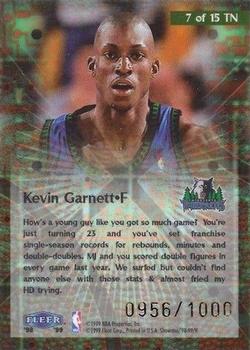 1998-99 Flair Showcase - takeit2.net #7 TN Kevin Garnett Back