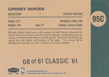 1998-99 Fleer Tradition - Classic '61 #95C Lindsey Hunter Back