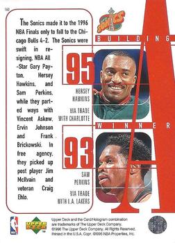 1996-97 Upper Deck #160 Shawn Kemp / Gary Payton / Detlef Schrempf / Hersey Hawkins / Sam Perkins Back