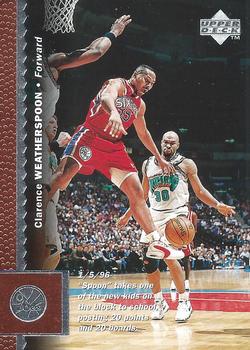 1996-97 Upper Deck #93 Clarence Weatherspoon Front