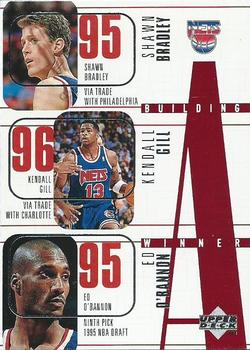 1996-97 Upper Deck #152 Shawn Bradley / Kendall Gill / Ed O'Bannon / Robert Pack / Jayson Williams Front