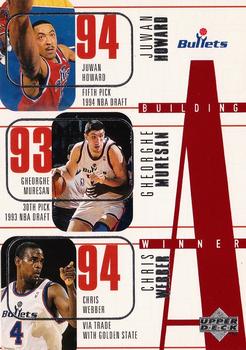 1996-97 Upper Deck #164 Juwan Howard / Gheorghe Muresan / Chris Webber / Calbert Cheaney / Tim Legler Front