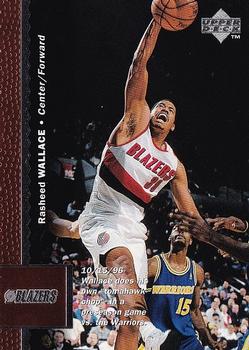 1996-97 Upper Deck #287 Rasheed Wallace Front