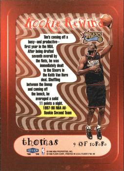 1998-99 Fleer Tradition - Rookie Rewind #9RR Tim Thomas Back