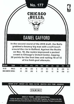 2020-21 Hoops - Blue #177 Daniel Gafford Back