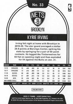 2020-21 Hoops - Blue Explosion #33 Kyrie Irving Back