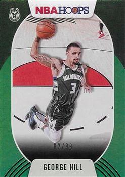 2020-21 Hoops - Green #118 George Hill Front