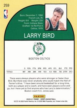 2020-21 Hoops - Premium Box Set #259 Larry Bird Back