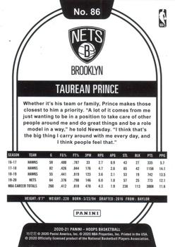 2020-21 Hoops - Purple #86 Taurean Prince Back