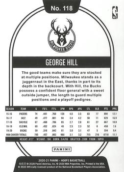 2020-21 Hoops - Purple #118 George Hill Back