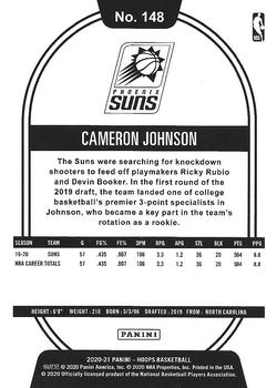 2020-21 Hoops - Purple #148 Cameron Johnson Back