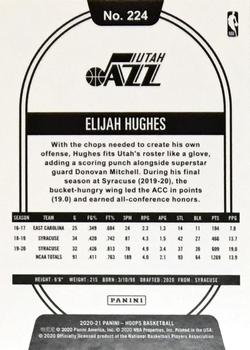 2020-21 Hoops - Purple #224 Elijah Hughes Back