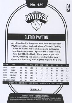2020-21 Hoops - Purple Explosion #139 Elfrid Payton Back