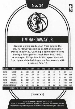 2020-21 Hoops Winter - Purple #34 Tim Hardaway Jr. Back