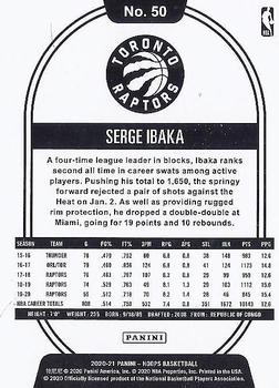 2020-21 Hoops Winter - Purple #50 Serge Ibaka Back