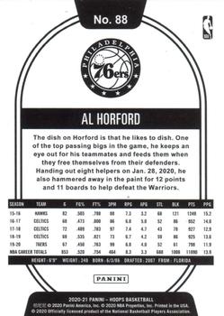 2020-21 Hoops Winter - Purple #88 Al Horford Back