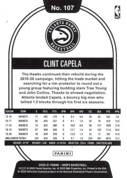 2020-21 Hoops Winter - Purple #107 Clint Capela Back
