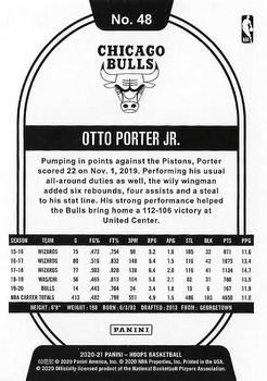 2020-21 Hoops - Red Explosion #48 Otto Porter Jr. Back